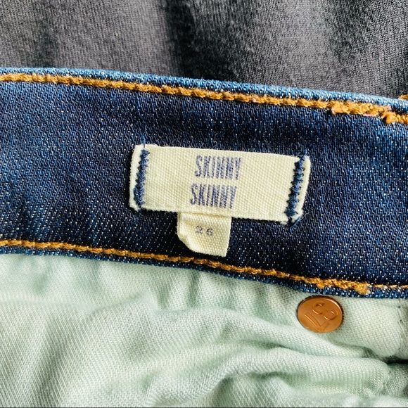 Madewell Skinny Skinny Denim Jeans Blue Sz 26 - Picture 10 of 11